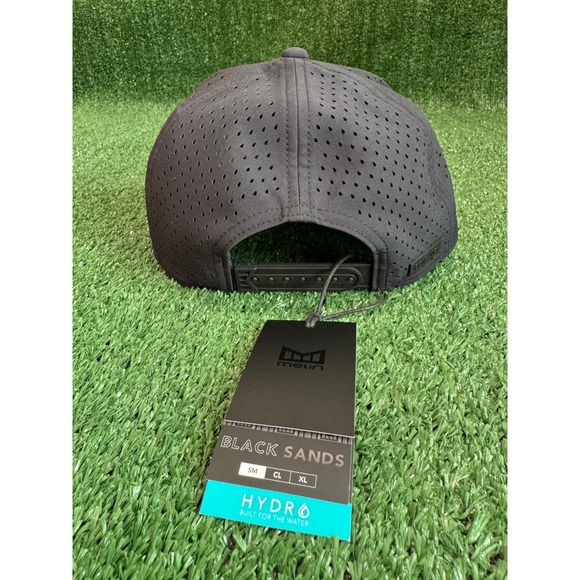 Melin Trenches Icon Hydro Snapback Hat Black Sands Dark Khaki Black Small NEW - Picture 2 of 5